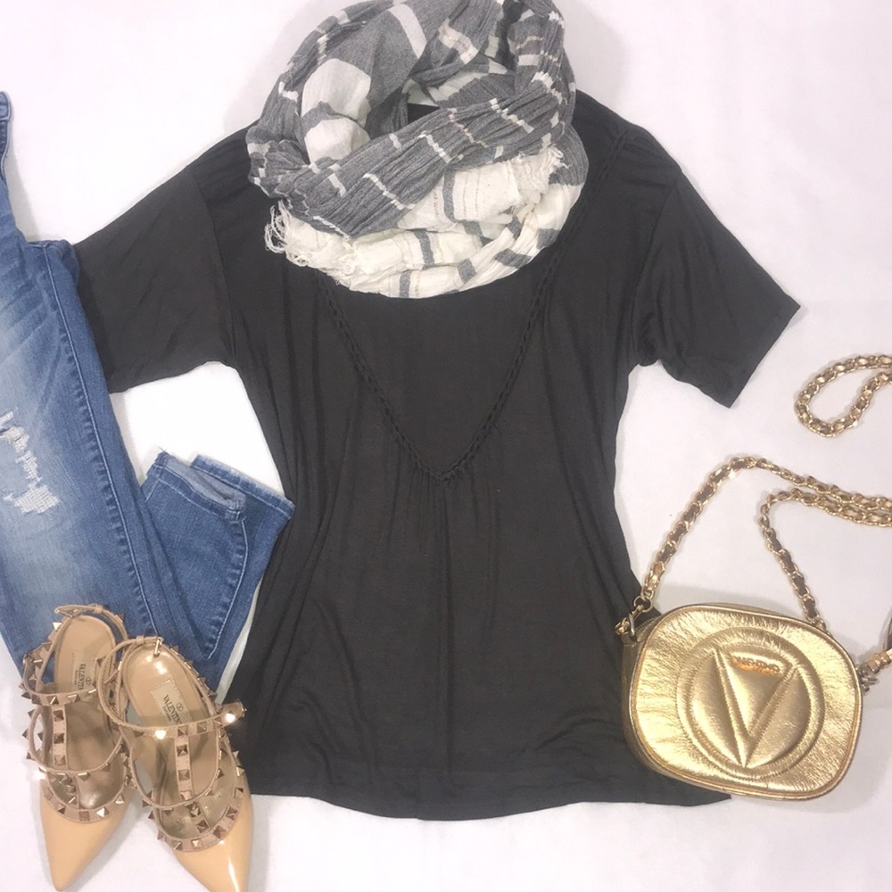 ❤️ cutout top with braided detail